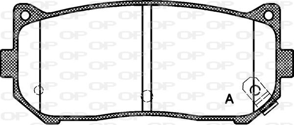OPEN PARTS Комплект тормозных колодок, дисковый тормоз BPA0649.02